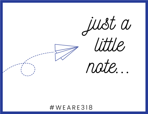 Just a little note postcard 